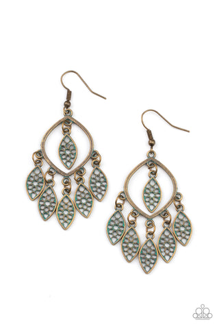 Paparazzi Artisan Garden - Brass Earrings