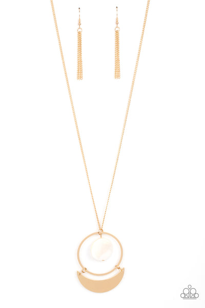 Paparazzi Moonlight Sailing - Gold Necklace