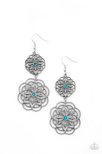 Paparazzi Mandala Mecca - Blue Earrings
