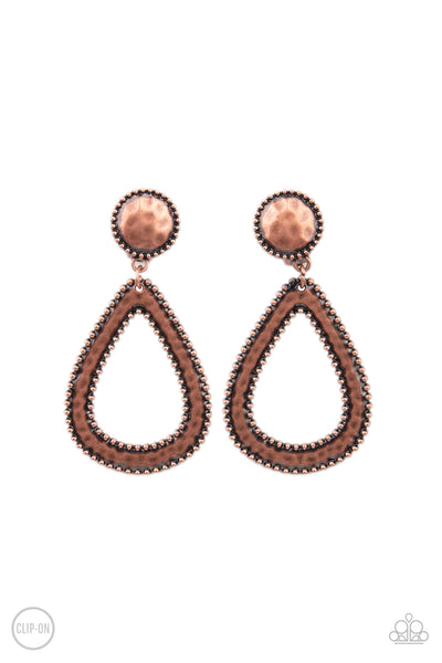 Paparazzi Beyond The Borders - Copper Earrings
