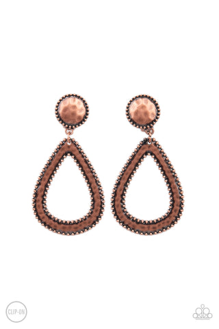 Paparazzi Beyond The Borders - Copper Earrings