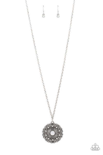 Paparazzi Opal Gardens - White Necklace