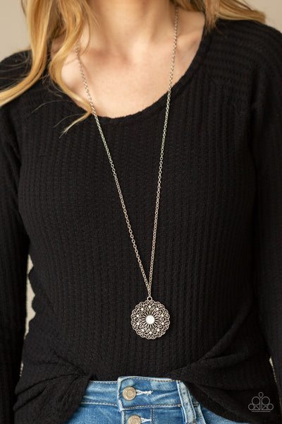 Paparazzi Opal Gardens - White Necklace