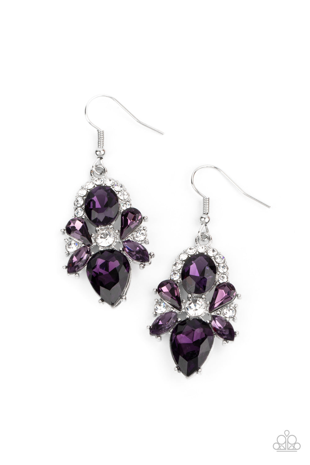 Paparazzi Stunning Starlet - Purple Earrings