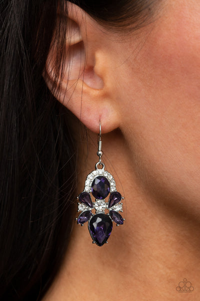 Paparazzi Stunning Starlet - Purple Earrings