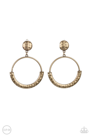 Paparazzi Rustic Horizons - Brass Earrings