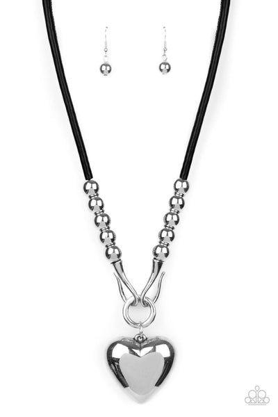 Paparazzi Forbidden Love - Black Necklace