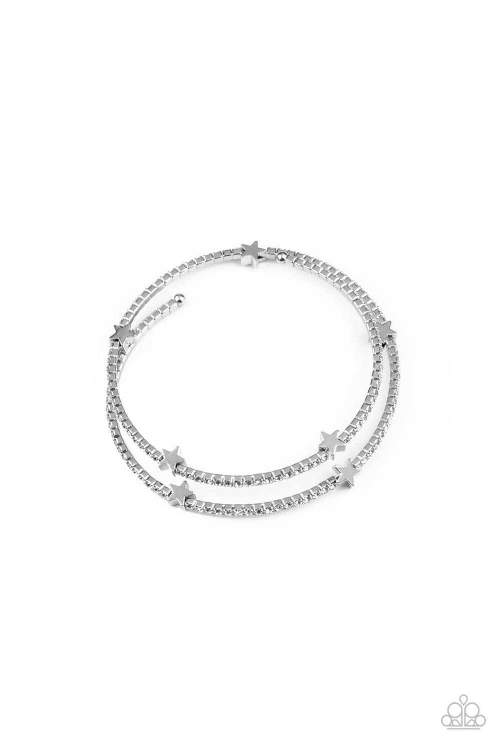 Paparazzi Let Freedom BLING - White Bracelet