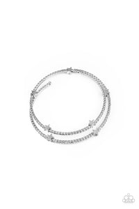 Paparazzi Let Freedom BLING - White Bracelet