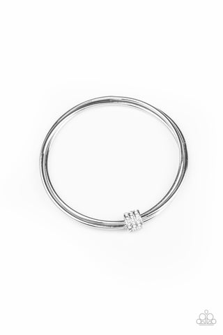 Paparazzi Roll Out The Rhinestones - White Bracelet