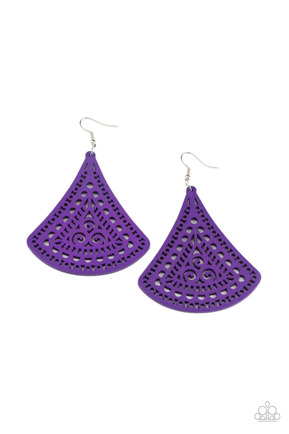 Paparazzi FAN to FAN - Purple Earrings