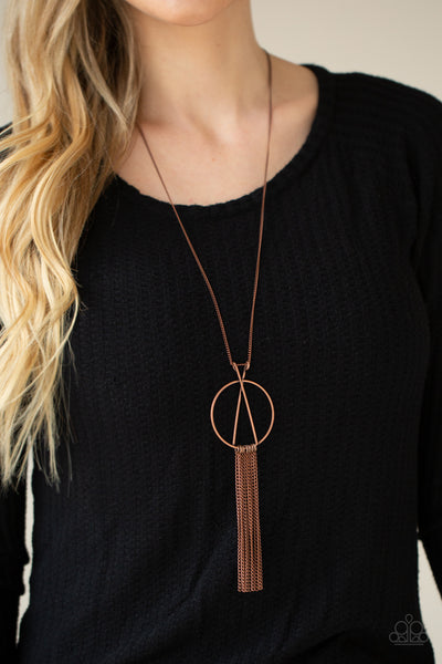 Paparazzi Apparatus Applique - Copper Necklace