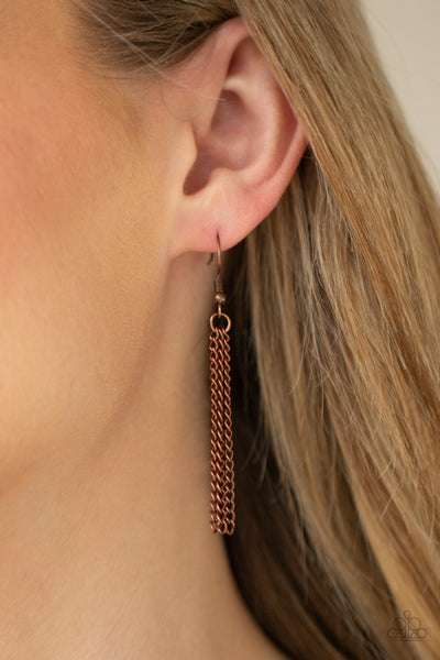 Paparazzi Apparatus Applique - Copper Necklace