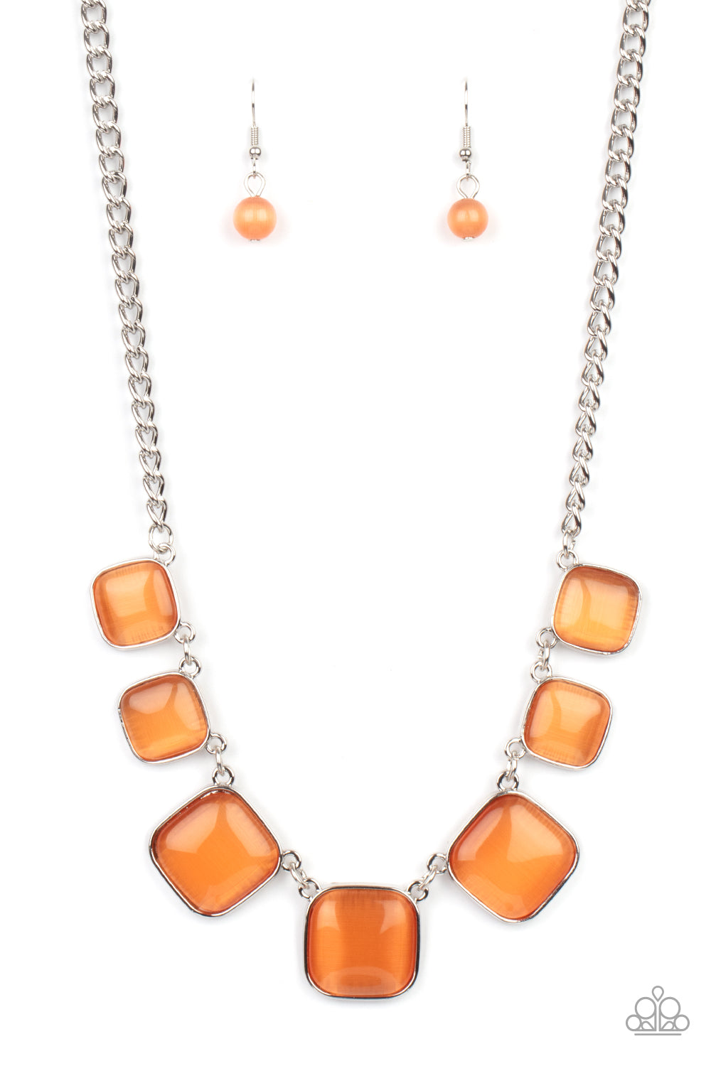 Paparazzi Aura Allure - Orange Necklace