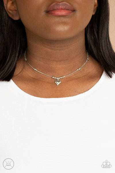 Paparazzi Casual Crush - Silver Necklace