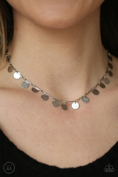 Paparazzi Musically Minimalist - Silver Necklace