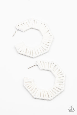 Paparazzi Fabulously Fiesta - White Hoop