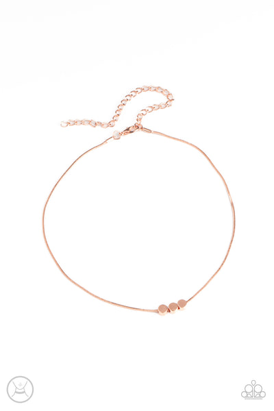 Paparazzi Dynamically Dainty - Copper Necklace