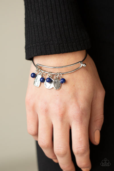Paparazzi GROWING Strong - Blue Bracelet