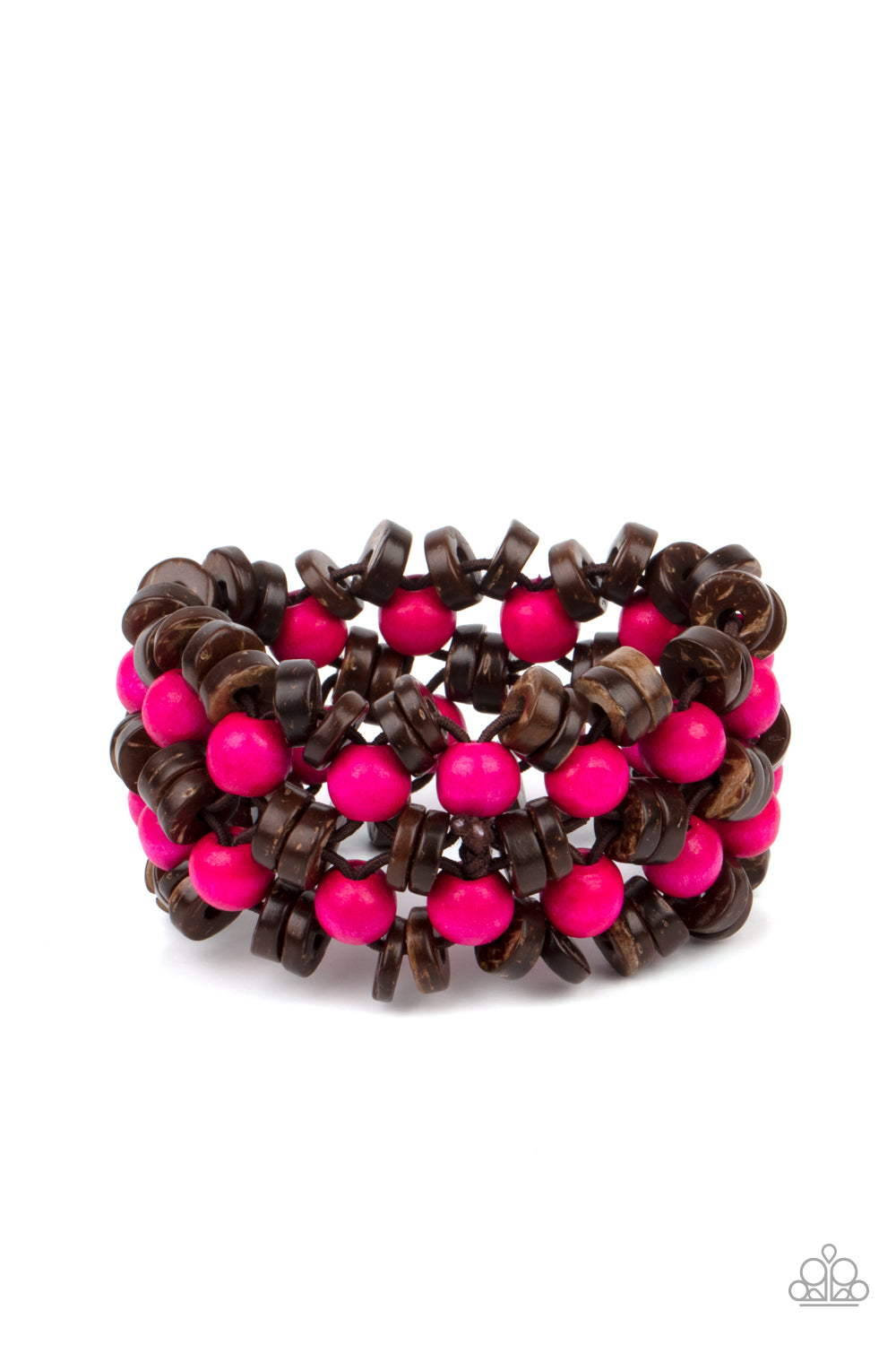 Paparazzi Tahiti Tourist - Pink Bracelet