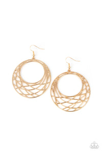 Paparazzi Urban Lineup - Gold Earrings