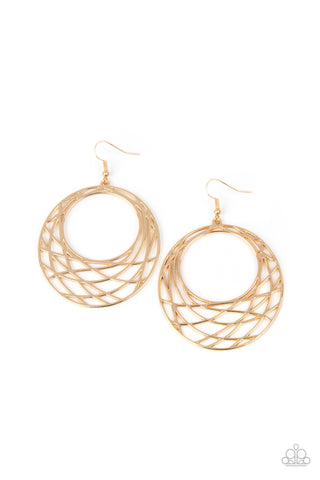 Paparazzi Urban Lineup - Gold Earrings