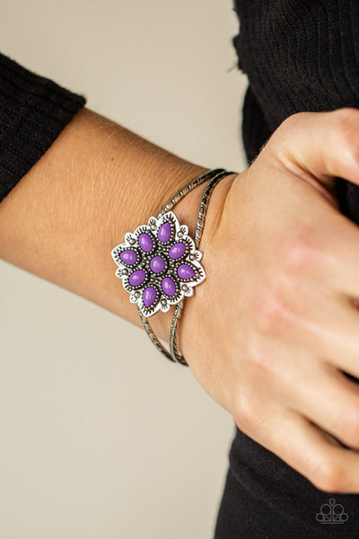 Paparazzi Happily Ever APPLIQUE - Purple Bracelet