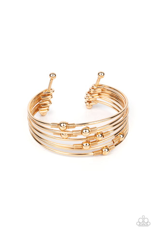 Paparazzi Industrial Intricacies - Gold Bracelet