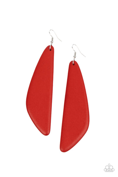 Paparazzi Scuba Dream - Red Earrings