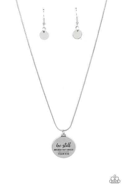 Paparazzi Be Still - Silver Necklace