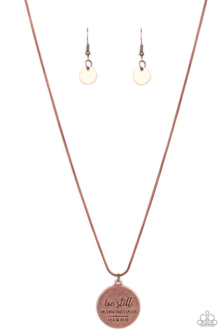 Paparazzi Be Still - Copper Necklace