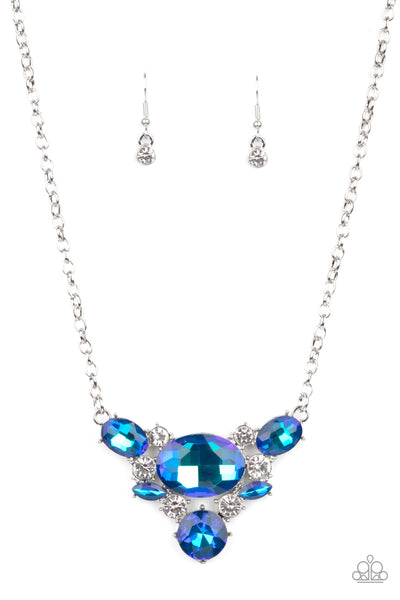 Paparazzi Cosmic Coronation - Blue Necklace