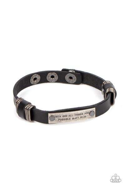 Paparazzi  Make It Possible - Black Bracelet