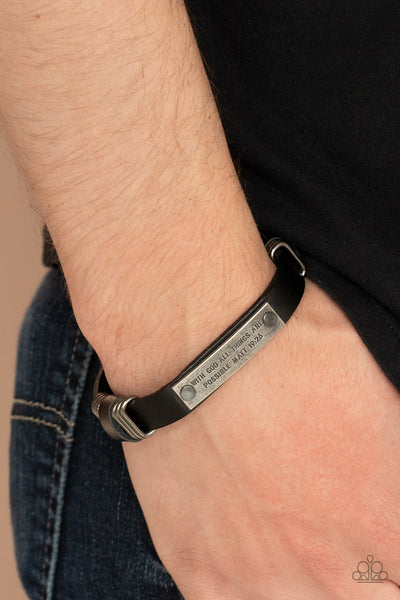 Paparazzi  Make It Possible - Black Bracelet