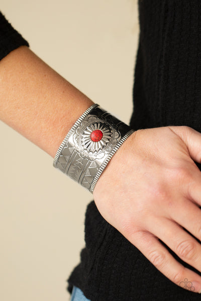 Paparazzi Aztec Artisan - Red Bracelet