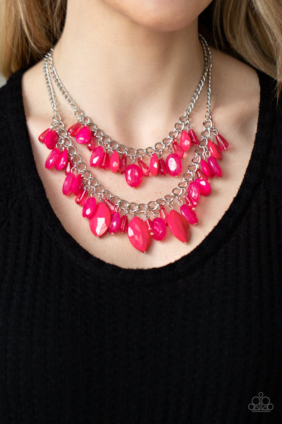 Paparazzi Midsummer Mixer - Pink Necklace