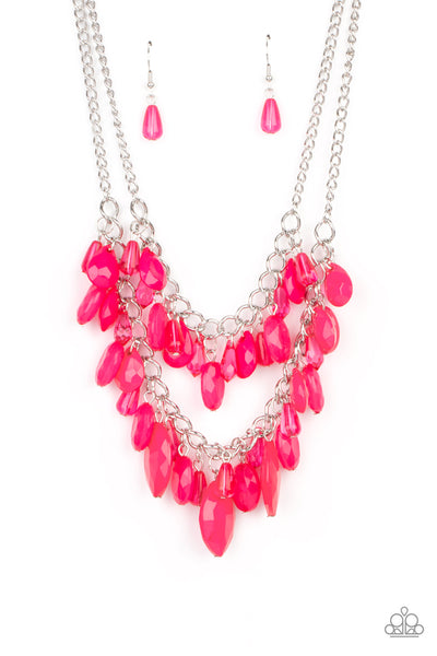 Paparazzi Midsummer Mixer - Pink Necklace