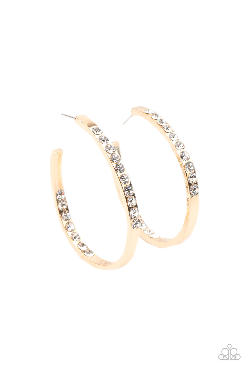 Paparazzi Borderline Brilliance - Gold Earrings