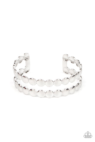 Paparazzi On The Spot Shimmer - Silver Bracelet