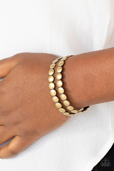 Paparazzi On The Spot Shimmer - Brass Bracelet