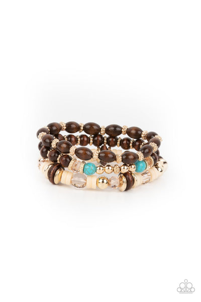 Paparazzi Belongs In The Wild - Gold Bracelet