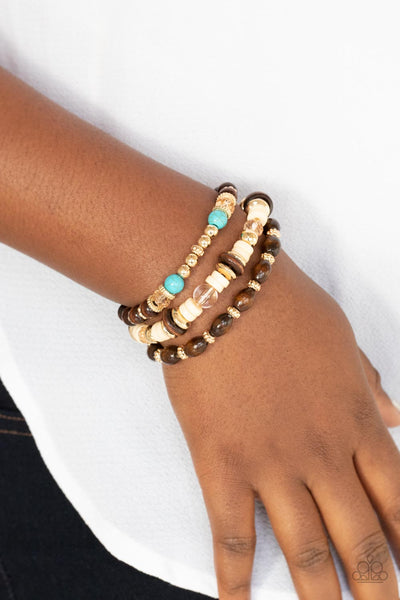 Paparazzi Belongs In The Wild - Gold Bracelet