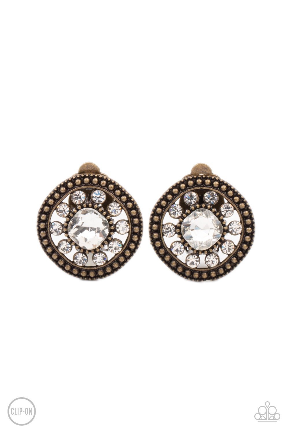 Paparazzi Dazzling Definition - Brass Earrings