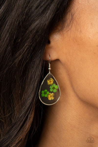 Paparazzi Perennial Prairie - Yellow Earrings