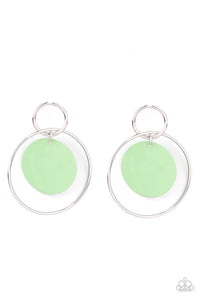 Paparazzi POP, Look, and Listen - Green Earrings