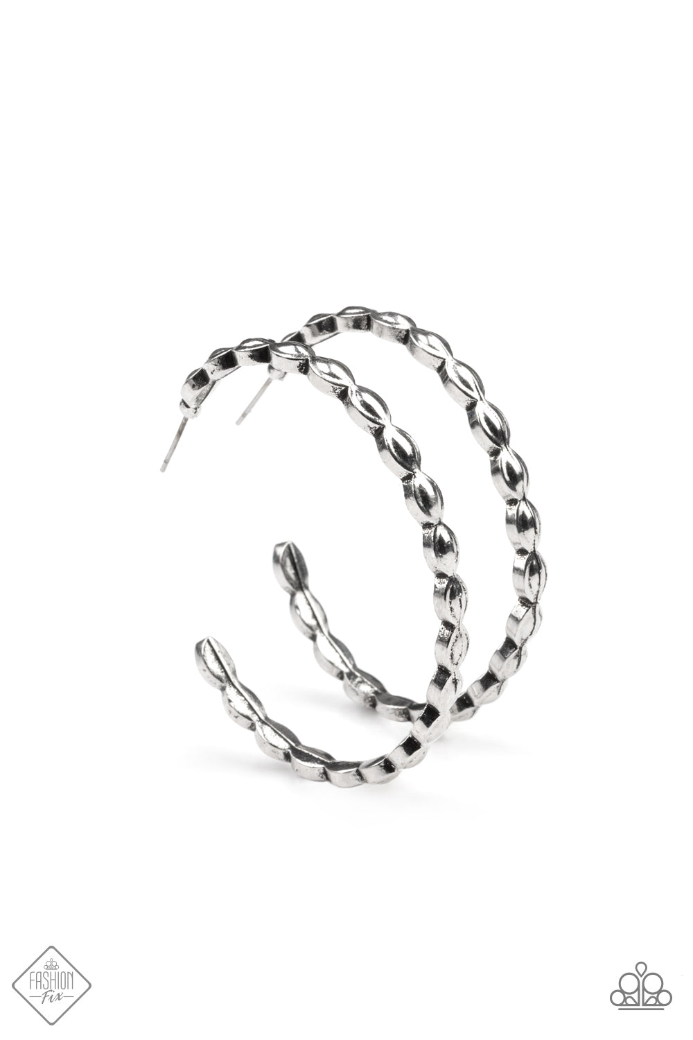 Paparazzi Hoop Hype - Silver Earrings