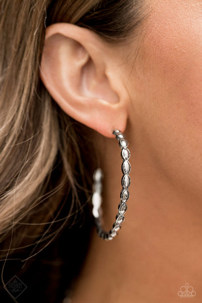 Paparazzi Hoop Hype - Silver Earrings