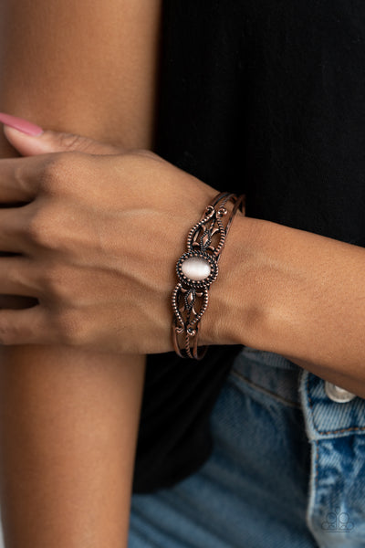Paparazzi Wait and SEER - Copper Bracelet