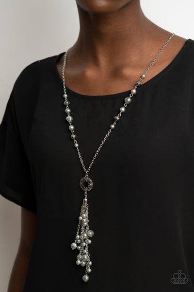 Paparazzi Tasseled Treasure - Silver Necklace