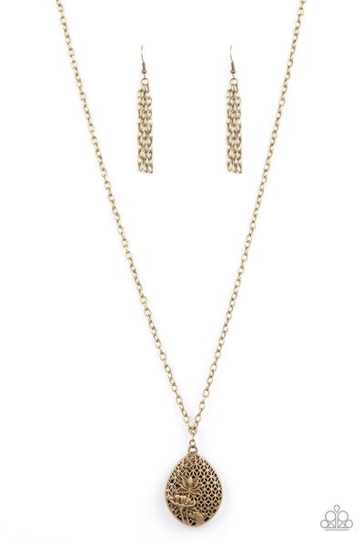 Paparazzi Wearable Wildflowers - Brass Necklace